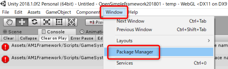 Open Package Manager